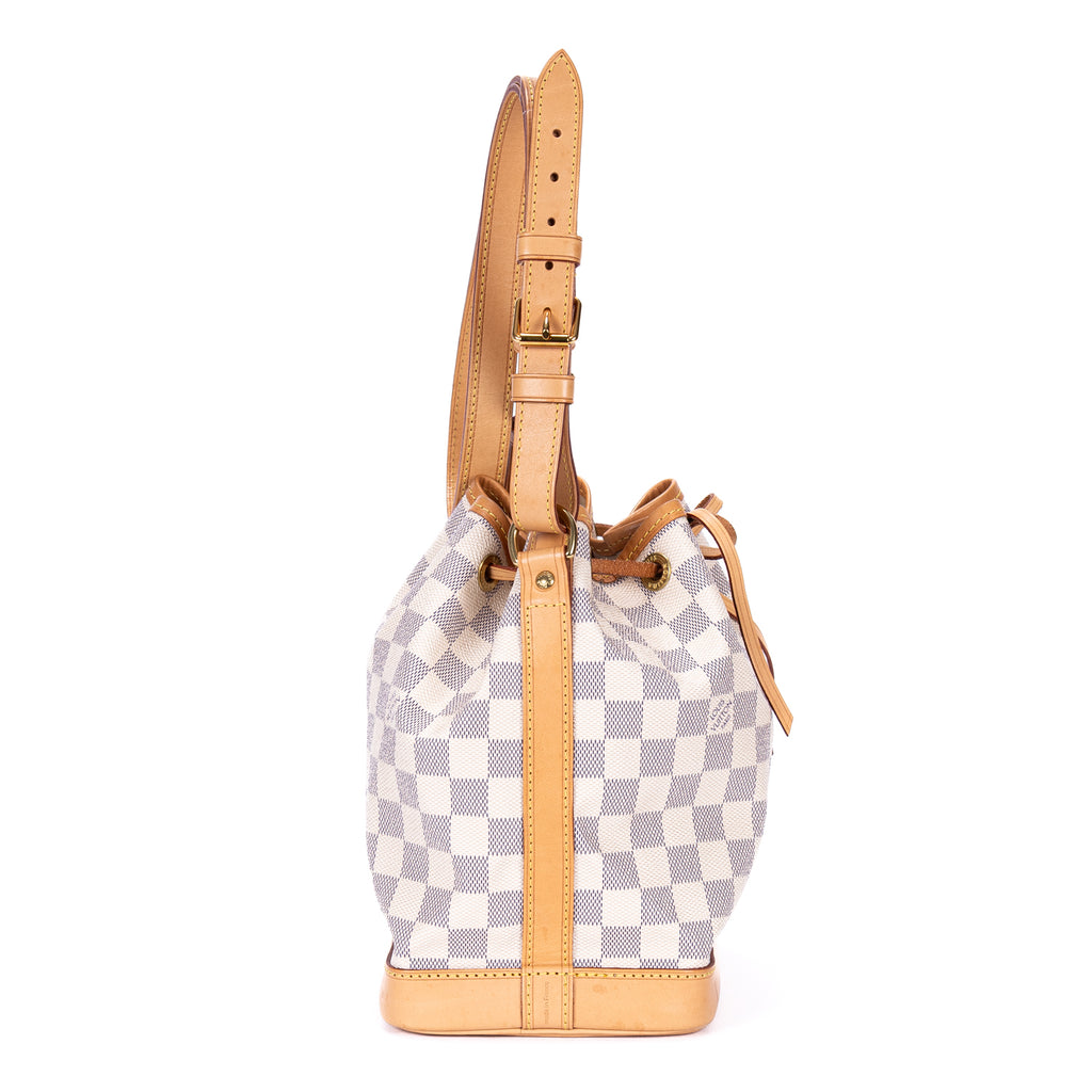 Shoulder Bag Noe BB Ivory Damier Azur