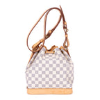 Shoulder Bag Noe BB Ivory Damier Azur