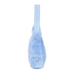 Handbag Re-Edition 2000 Terry Cloth Hobo Mini Blue Terry Cloth