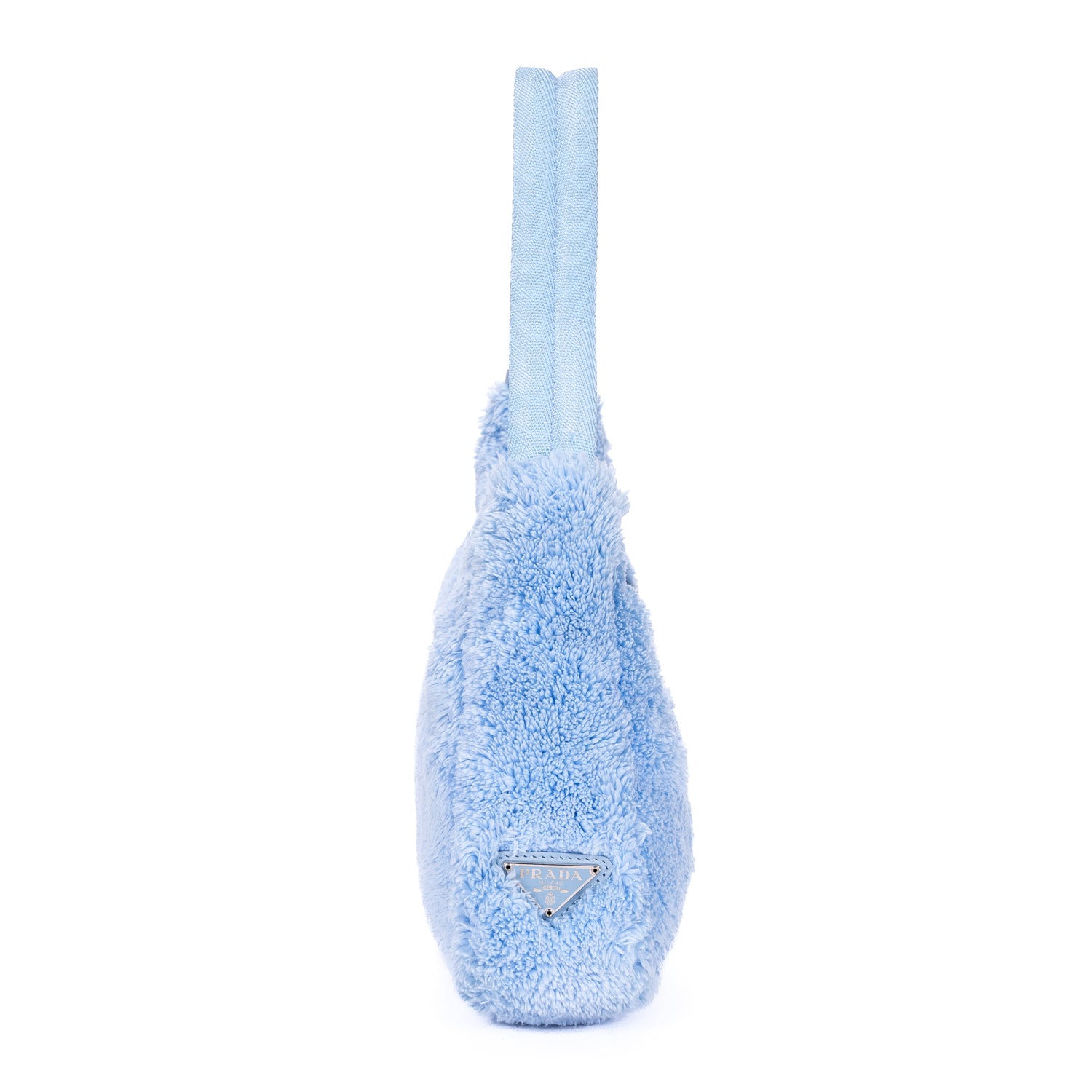 Handbag Re-Edition 2000 Terry Cloth Hobo Mini Blue Terry Cloth