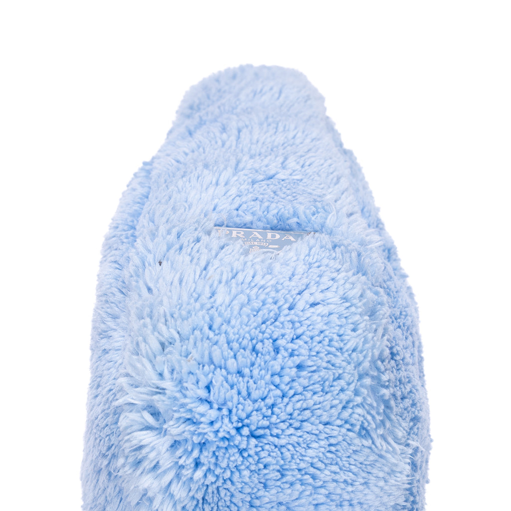 Handbag Re-Edition 2000 Terry Cloth Hobo Mini Blue Terry Cloth