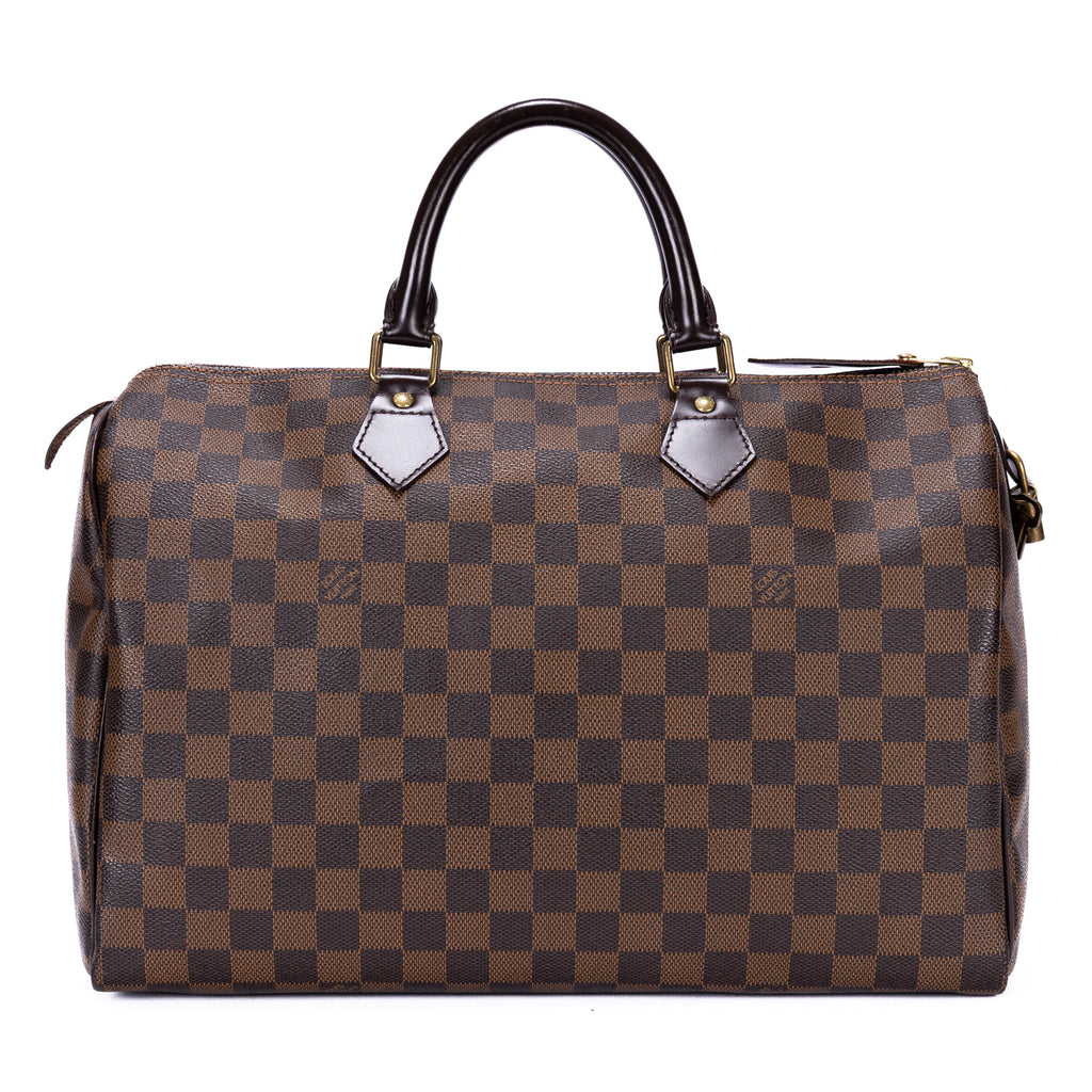 Handbag Speedy 35 Brown Damier Ebene