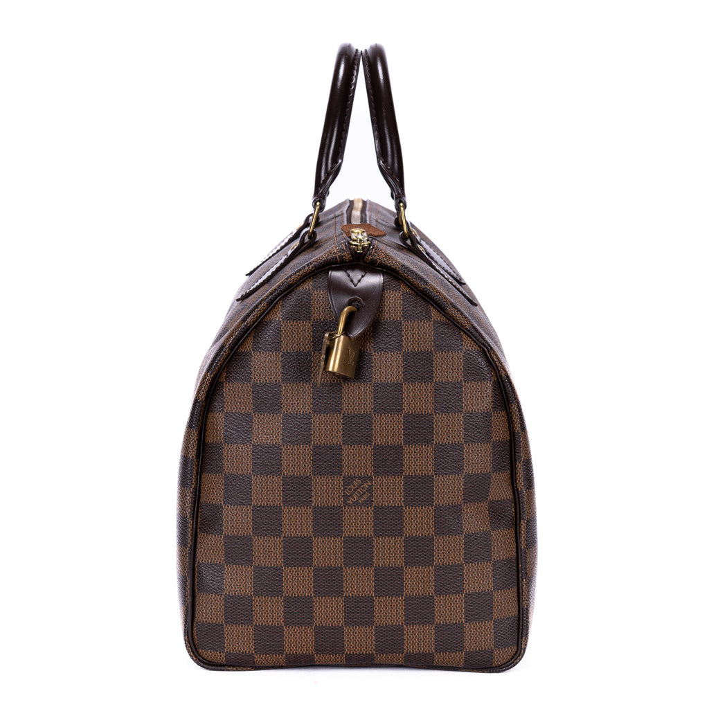 Handbag Speedy 35 Brown Damier Ebene