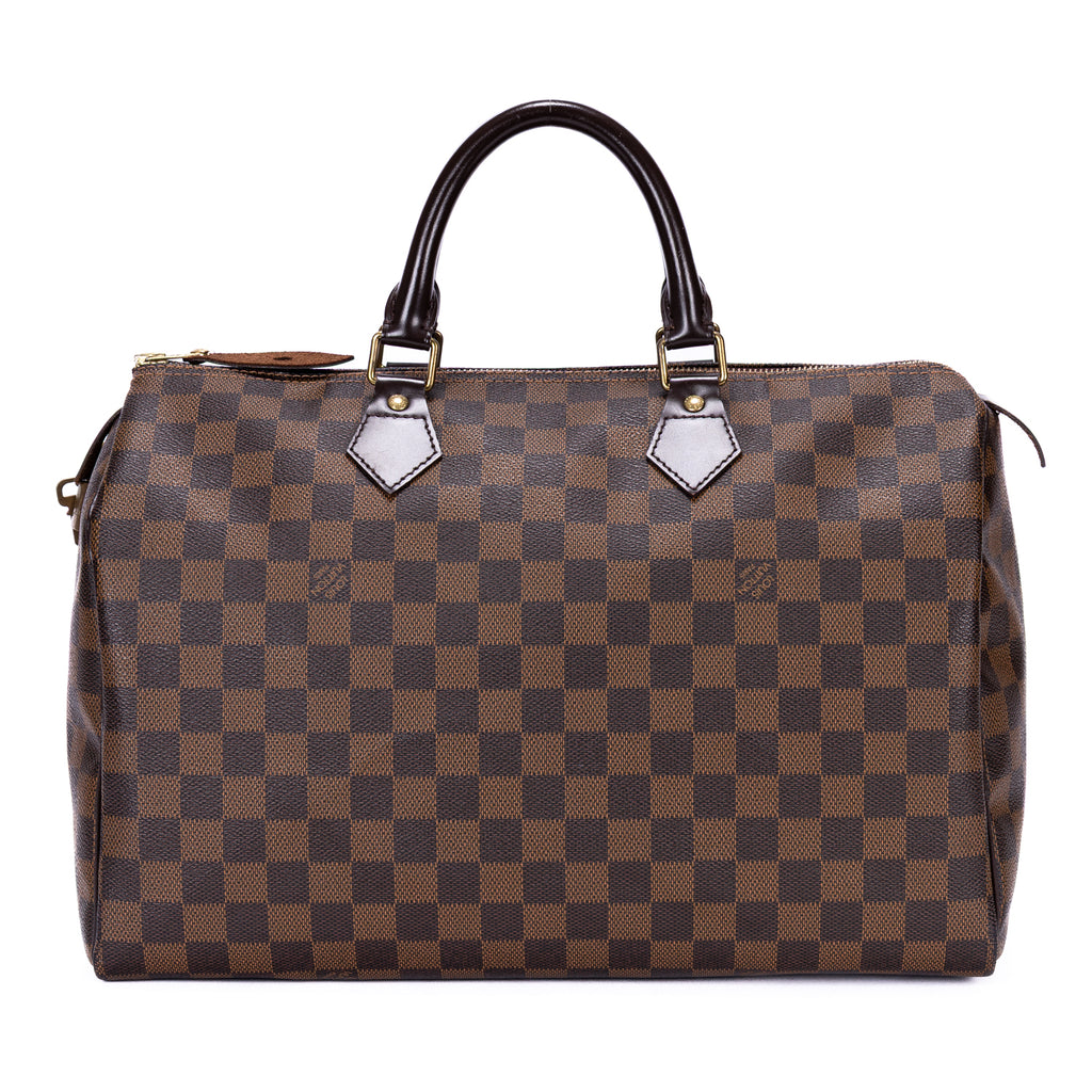 Handbag Speedy 35 Brown Damier Ebene