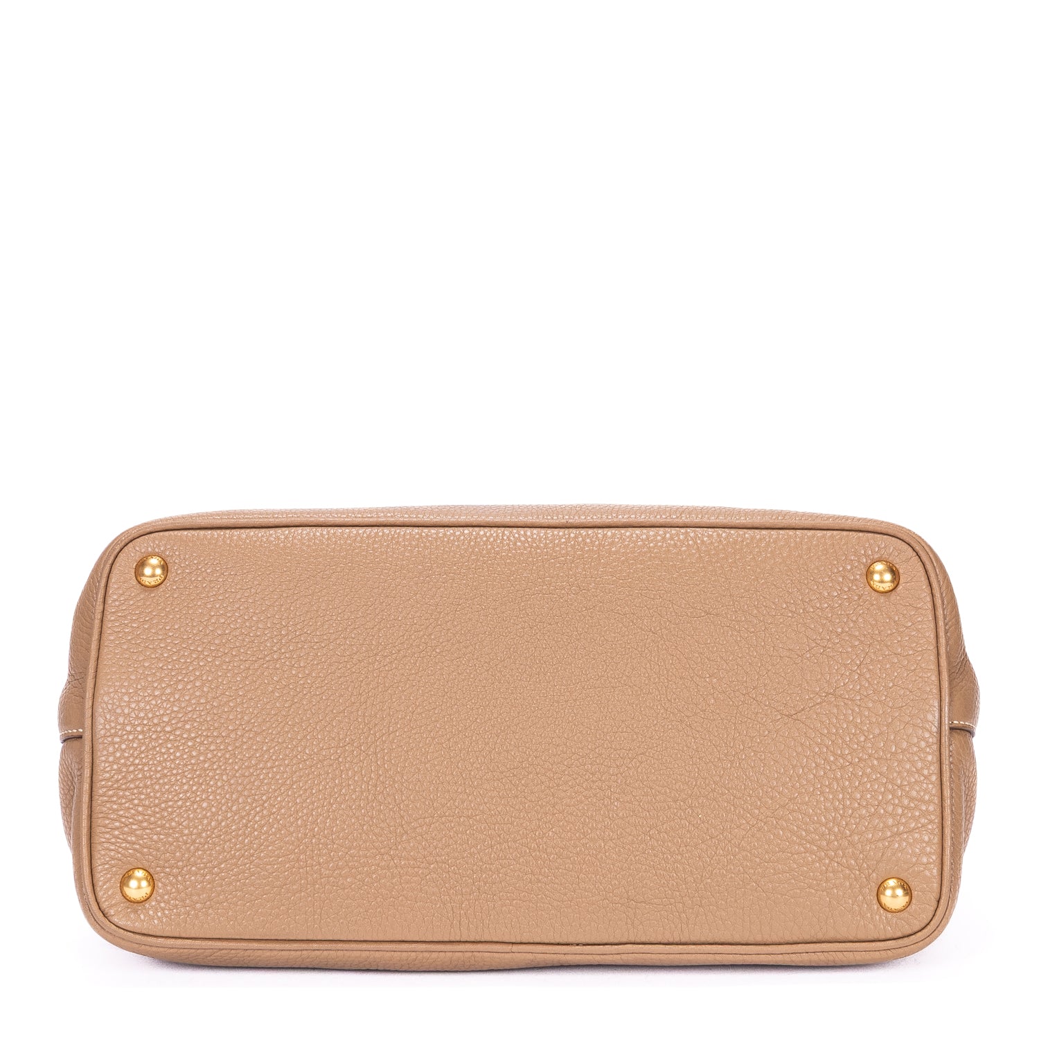 Handbag Open Convertible Tote Beige Vitello Daino Leather