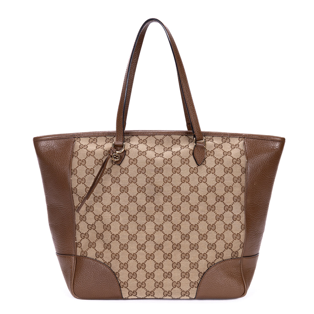 Shoulder Bag Bree Shopping Tote Large Beige Monogram Canvas