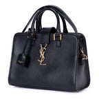 Handbag Baby Cabas Mini Black Smooth Calfskin Leather