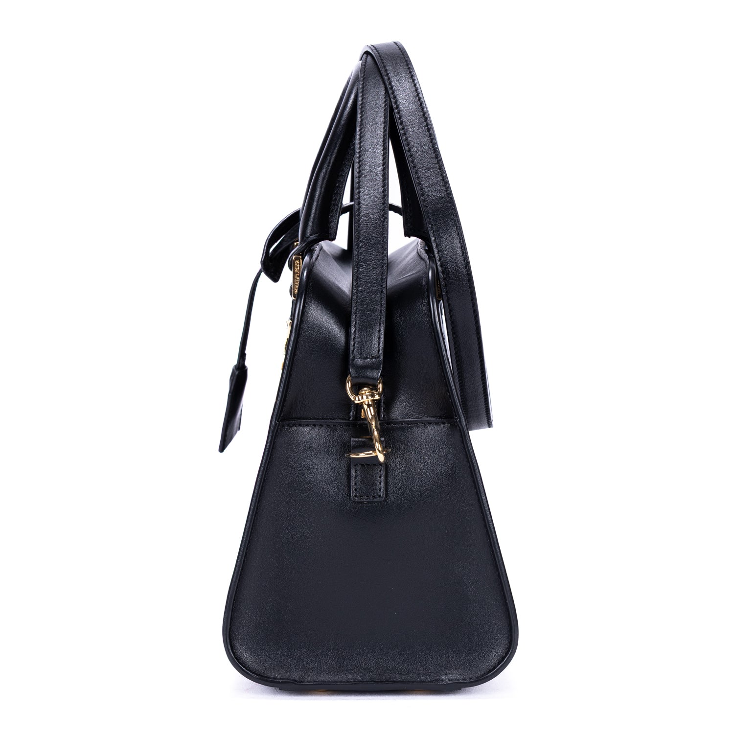 Handbag Baby Cabas Mini Black Smooth Calfskin Leather