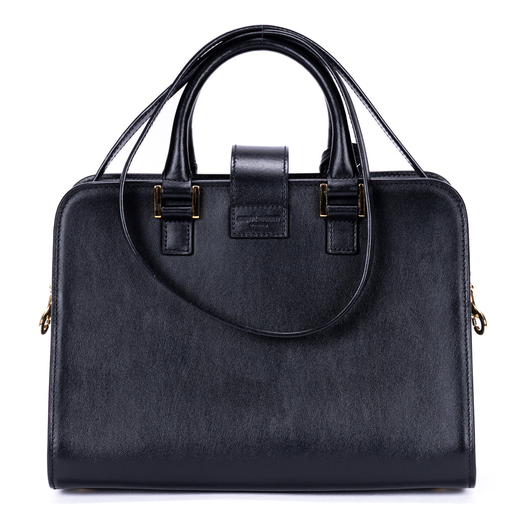 Handbag Baby Cabas Mini Black Smooth Calfskin Leather