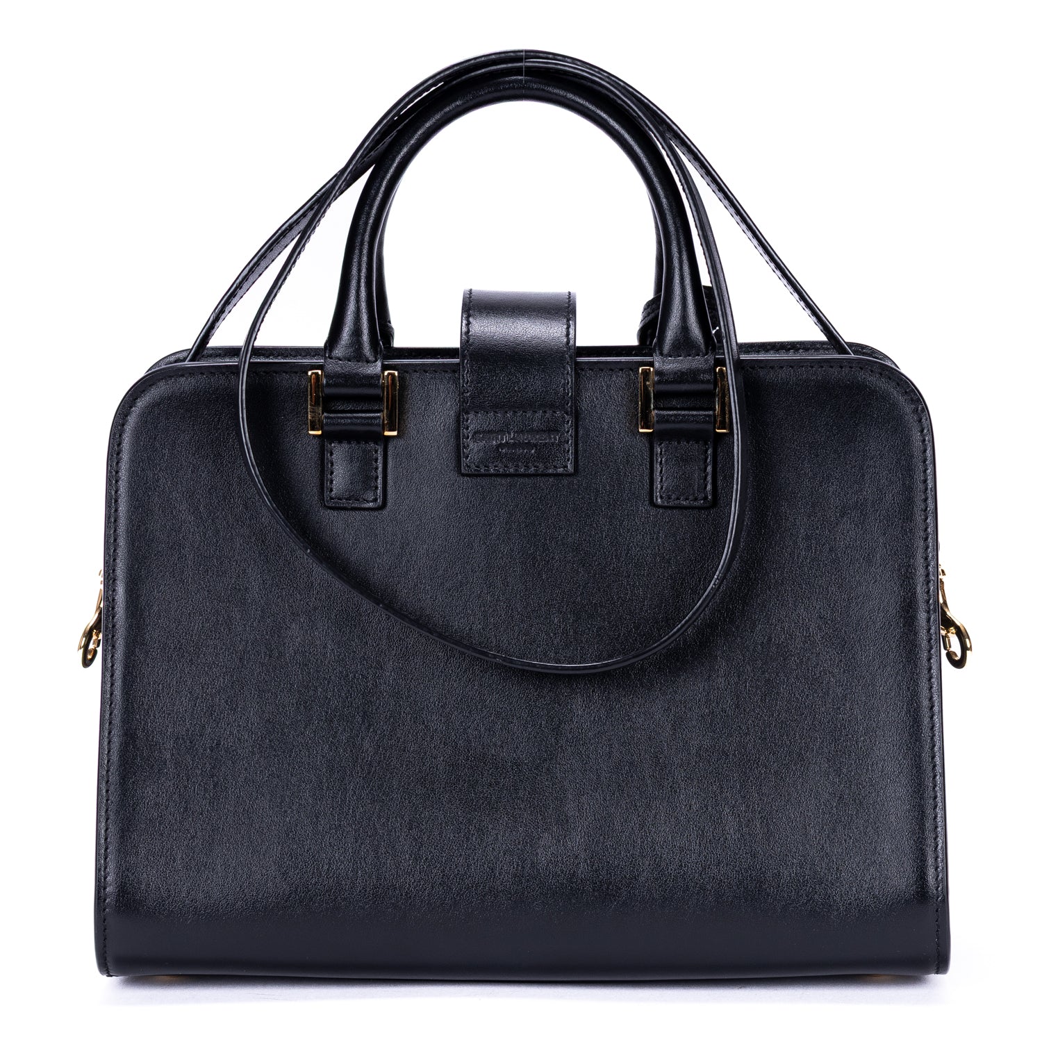 Handbag Baby Cabas Mini Black Smooth Calfskin Leather
