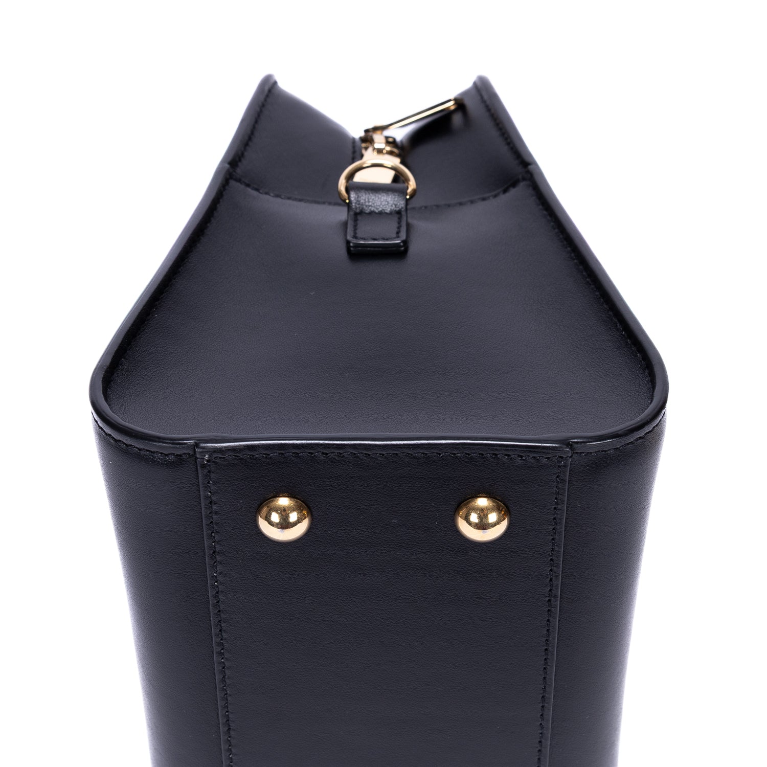 Handbag Baby Cabas Mini Black Smooth Calfskin Leather