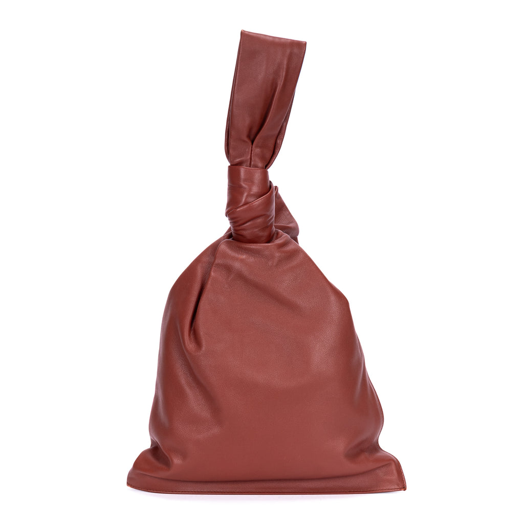 Handbag Twist Brown Smooth Calfskin Leather