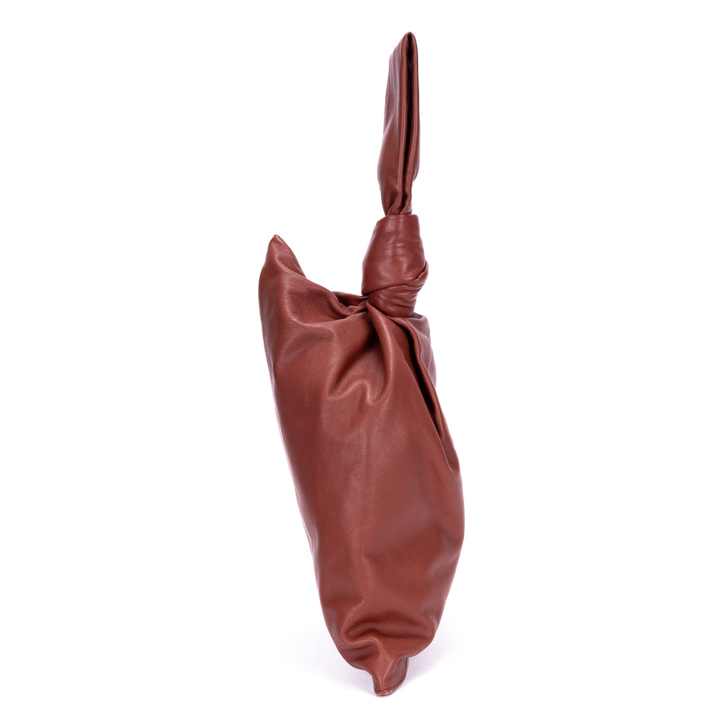 Handbag Twist Brown Smooth Calfskin Leather