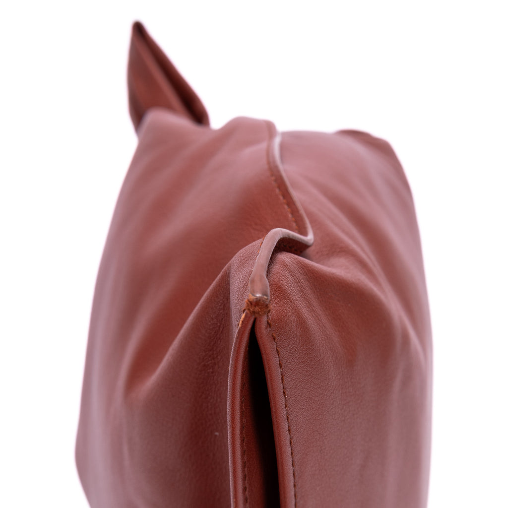 Handbag Twist Brown Smooth Calfskin Leather