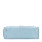 Handbag Capri Bowler Tote Mini Blue Micro-Guccissima Leather