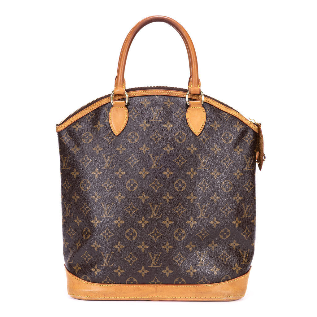 Shoulder Bag Lockit Vertical GM Brown Monogram Canvas