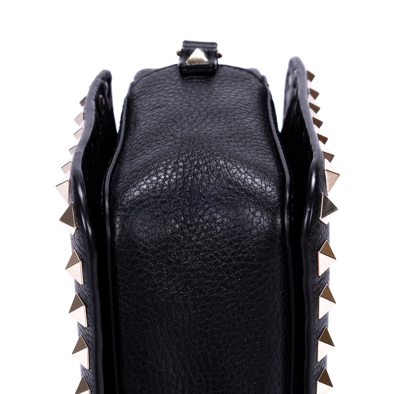 Shoulder Bag Rockstud Studded Camera Crossbody Black Studded Calfskin Leather
