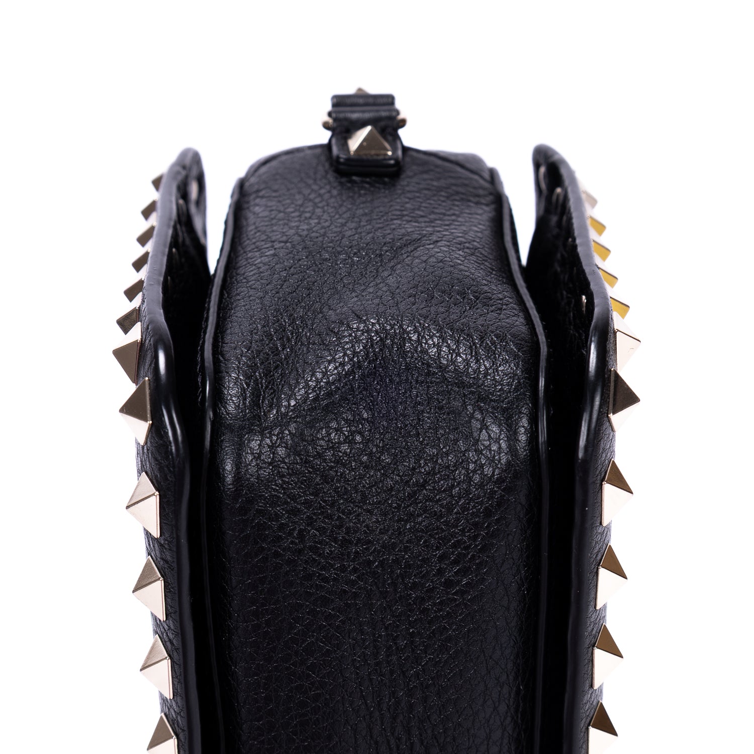 Shoulder Bag Rockstud Studded Camera Crossbody Black Studded Calfskin Leather