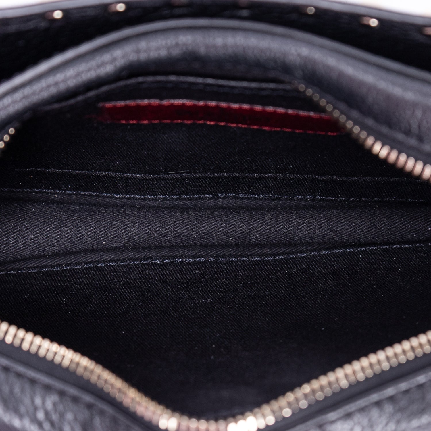 Shoulder Bag Rockstud Studded Camera Crossbody Black Studded Calfskin Leather