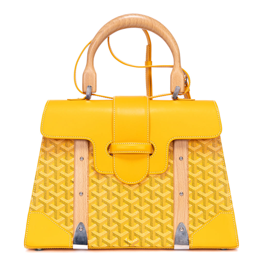 Handbag Saigon GM Yellow Goyardine Leather