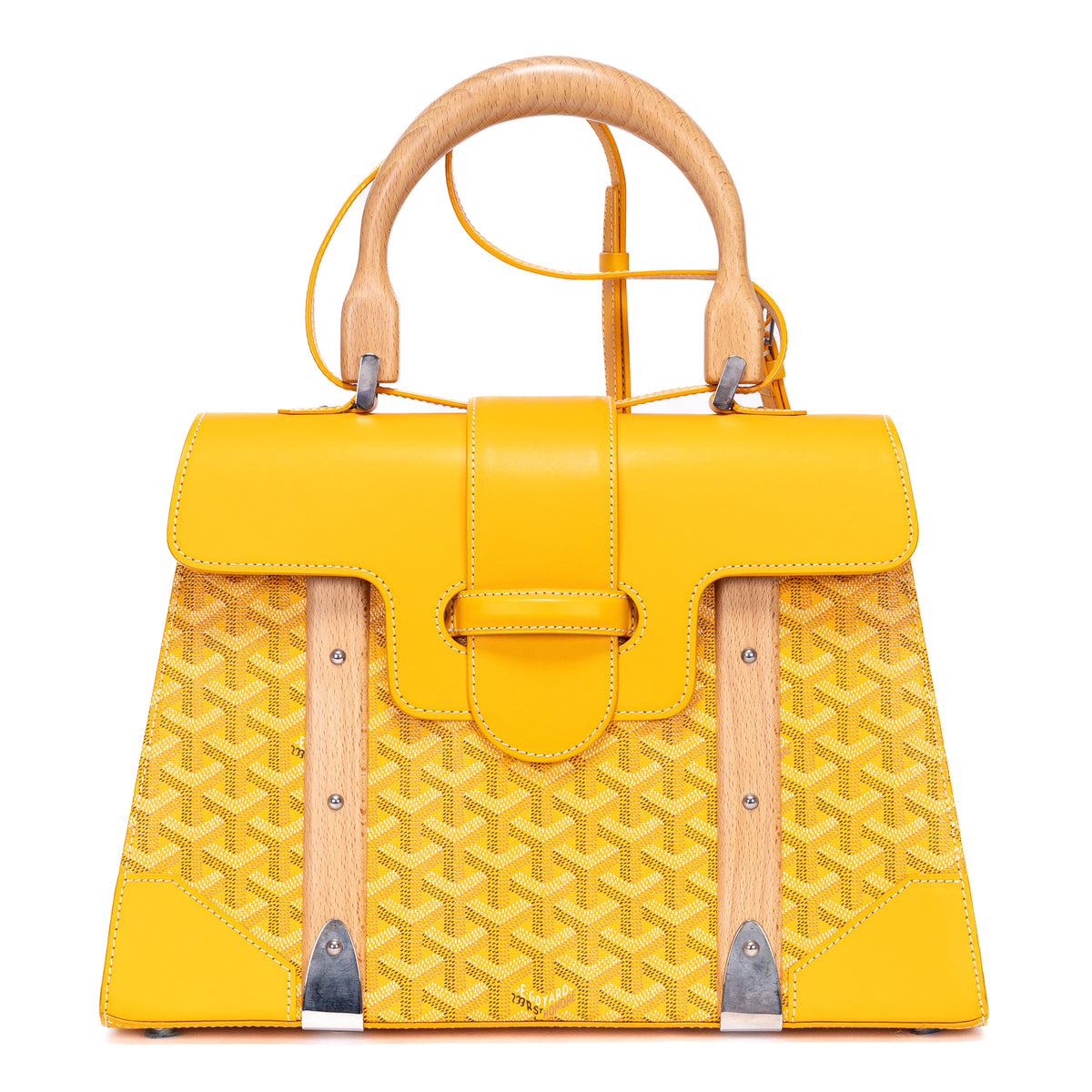 Handbag Saigon GM Yellow Goyardine Leather