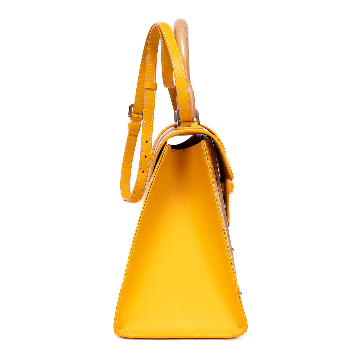 Handbag Saigon GM Yellow Goyardine Leather
