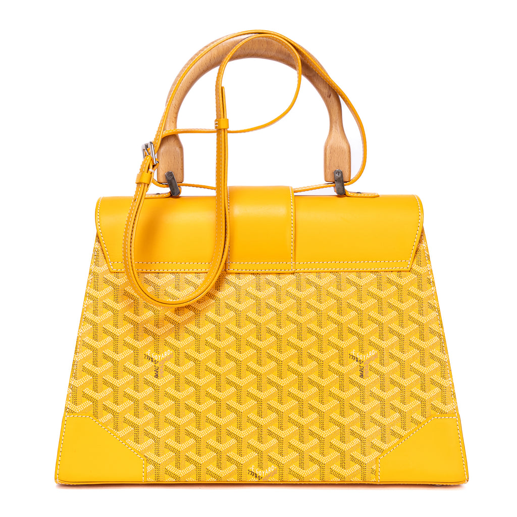 Handbag Saigon GM Yellow Goyardine Leather