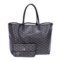 Handbag Saint Louis PM Black Goyardine Leather