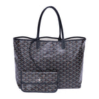 Handbag Saint Louis PM Black Goyardine Leather