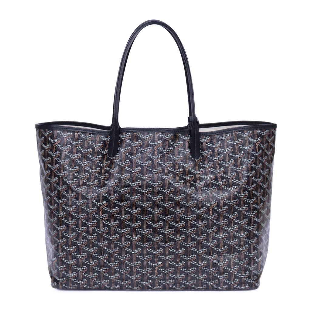 Handbag Saint Louis PM Black Goyardine Leather