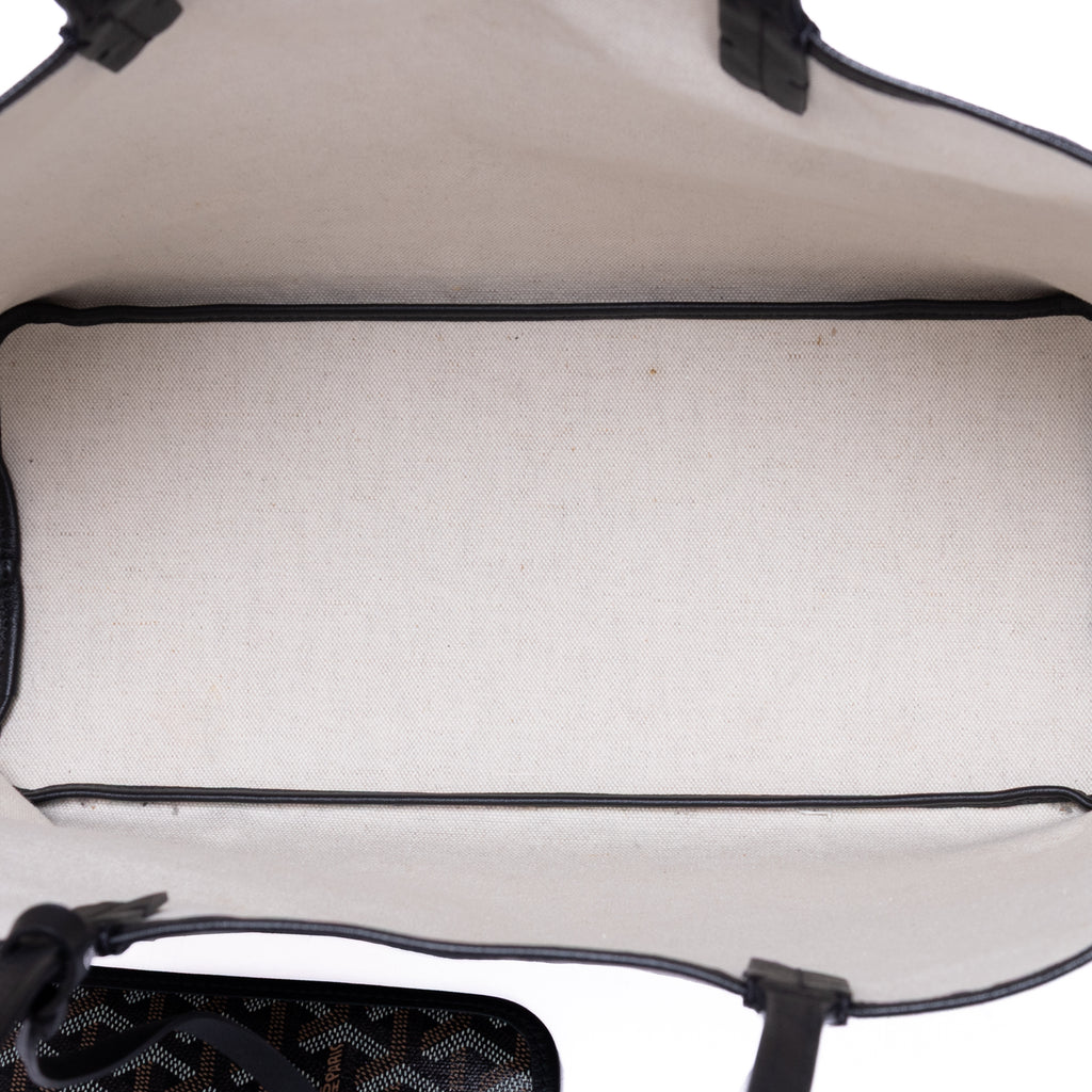 Handbag Saint Louis PM Black Goyardine Leather