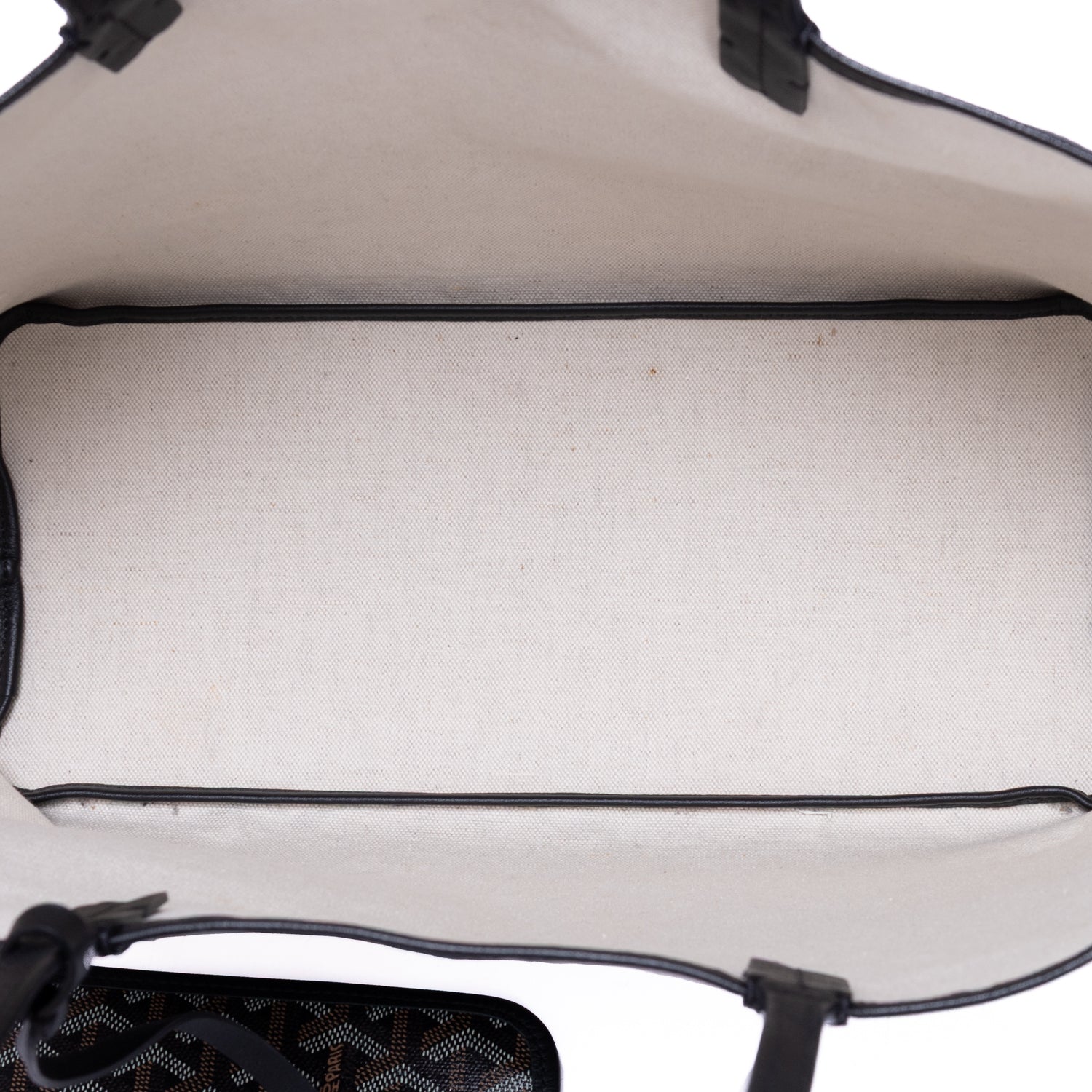 Handbag Saint Louis PM Black Goyardine Leather