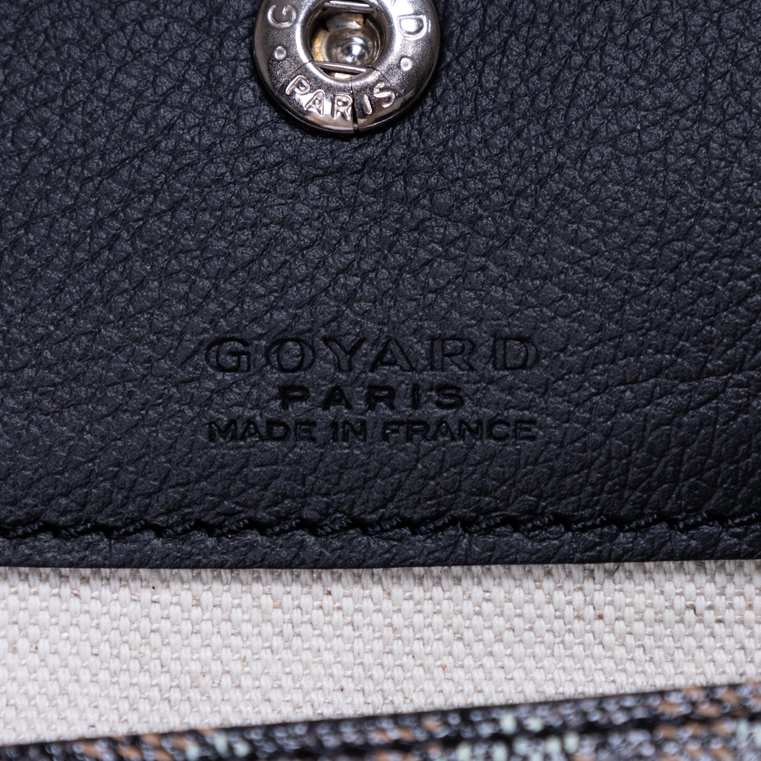Handbag Saint Louis PM Black Goyardine Leather