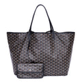 Handbag Saint Louis GM Black Goyardine Leather
