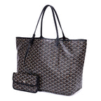Handbag Saint Louis GM Black Goyardine Leather