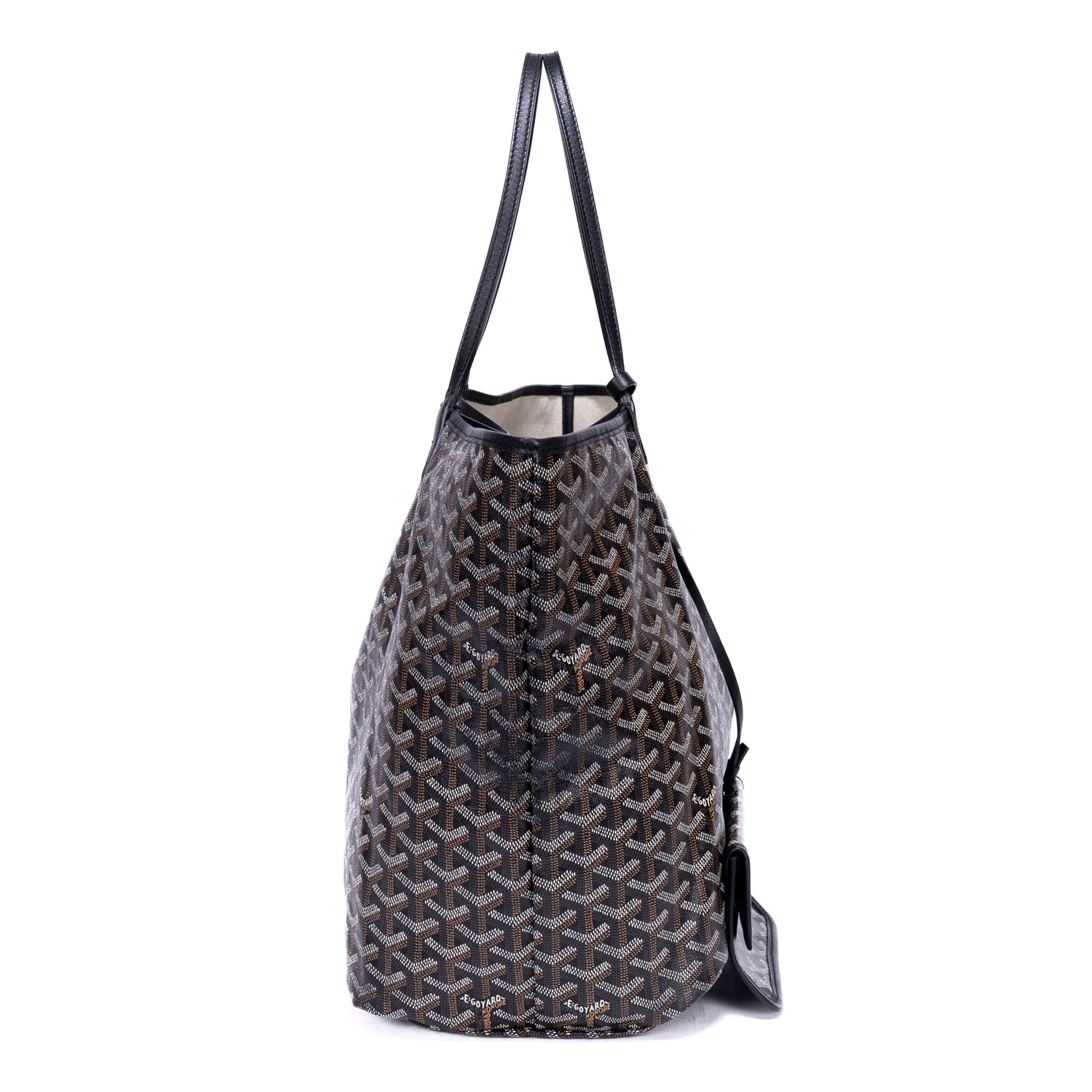 Handbag Saint Louis GM Black Goyardine Leather
