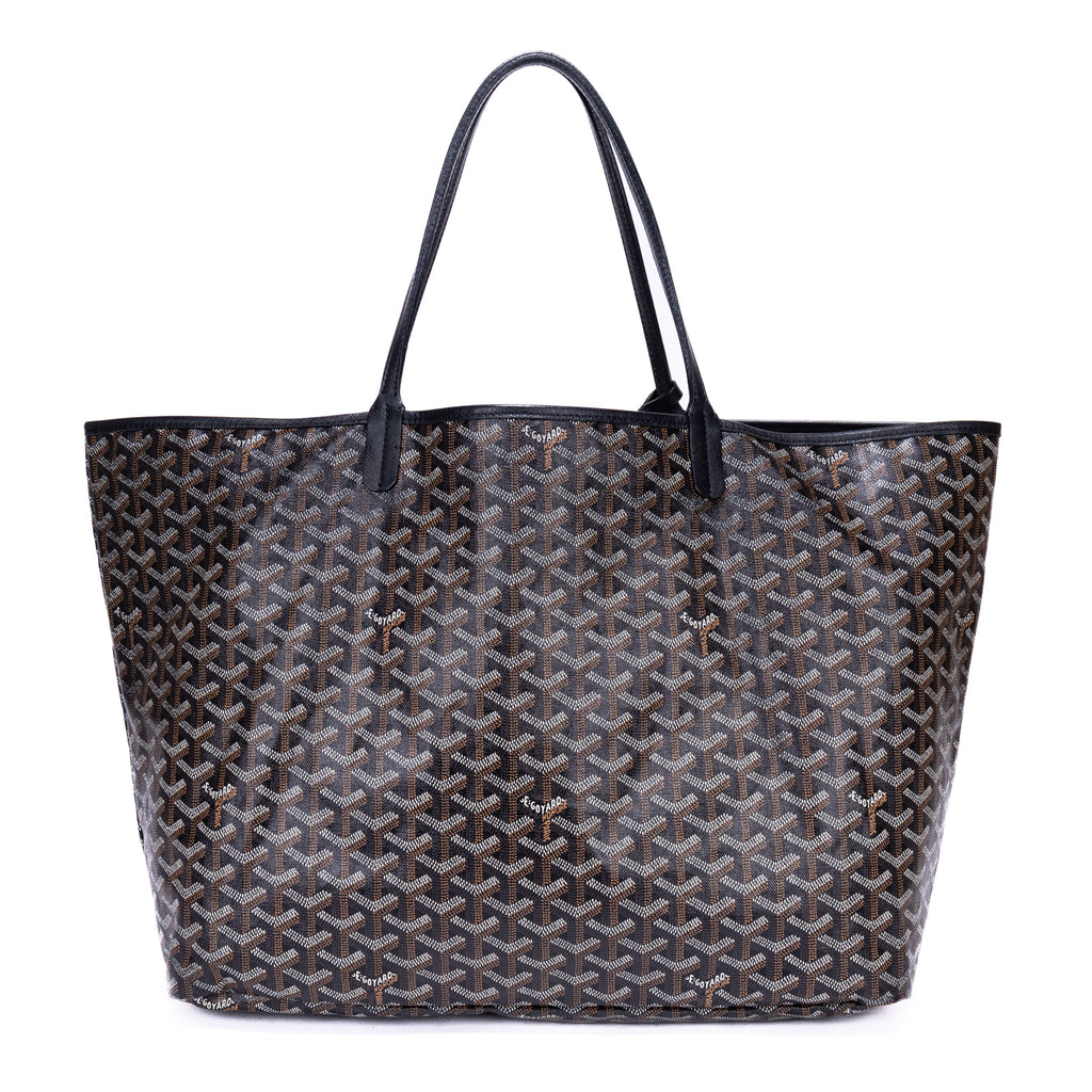 Handbag Saint Louis GM Black Goyardine Leather