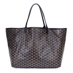 Handbag Saint Louis GM Black Goyardine Leather