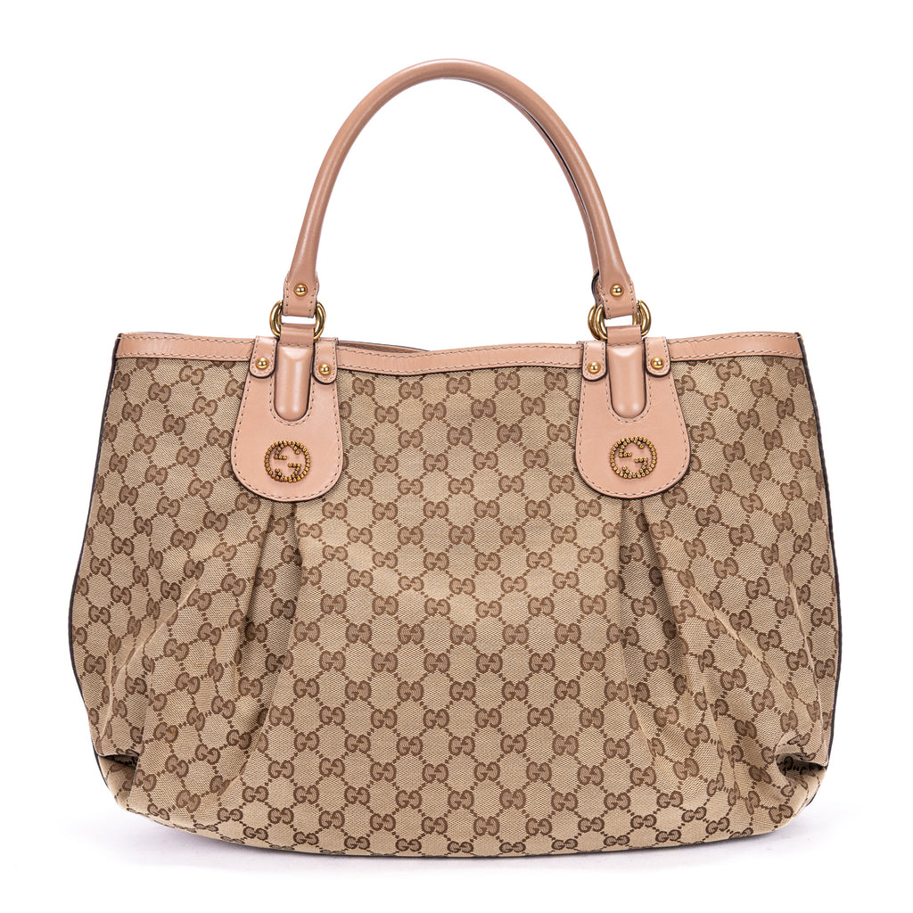 Shoulder Bag Scarlett Bag Beige Monogrammed Canvas