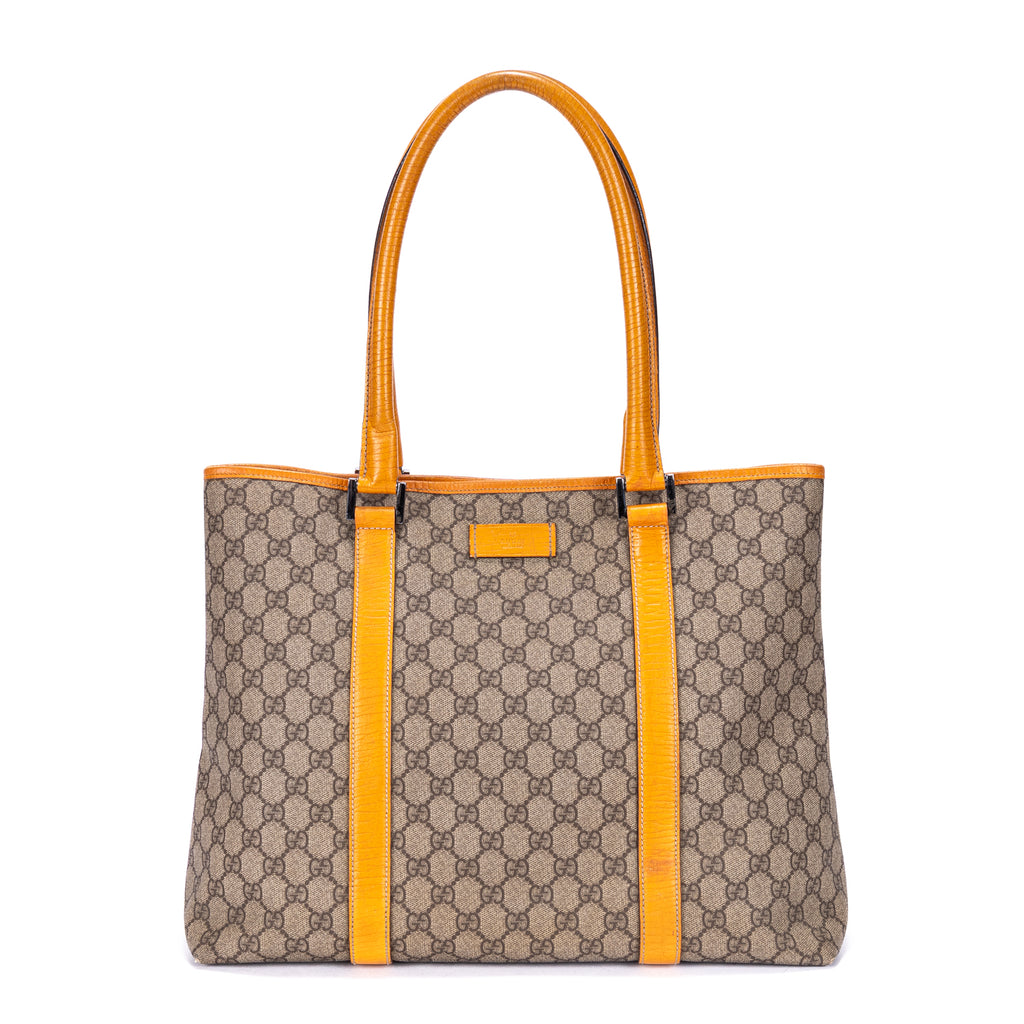 Shoulder Bag Joy Tote Beige Monogrammed Coated Canvas