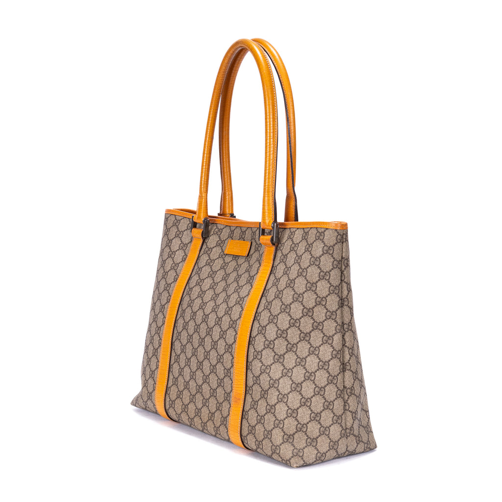 Shoulder Bag Joy Tote Beige Monogrammed Coated Canvas