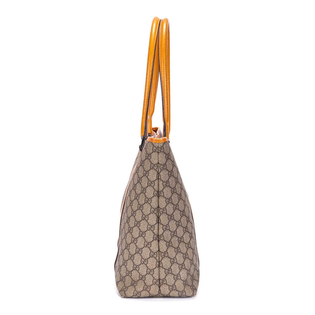 Shoulder Bag Joy Tote Beige Monogrammed Coated Canvas