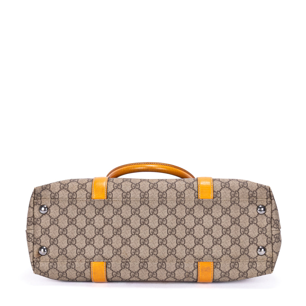 Shoulder Bag Joy Tote Beige Monogrammed Coated Canvas