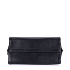 Shoulder Bag Shopping Tote Black Calfskin Leather