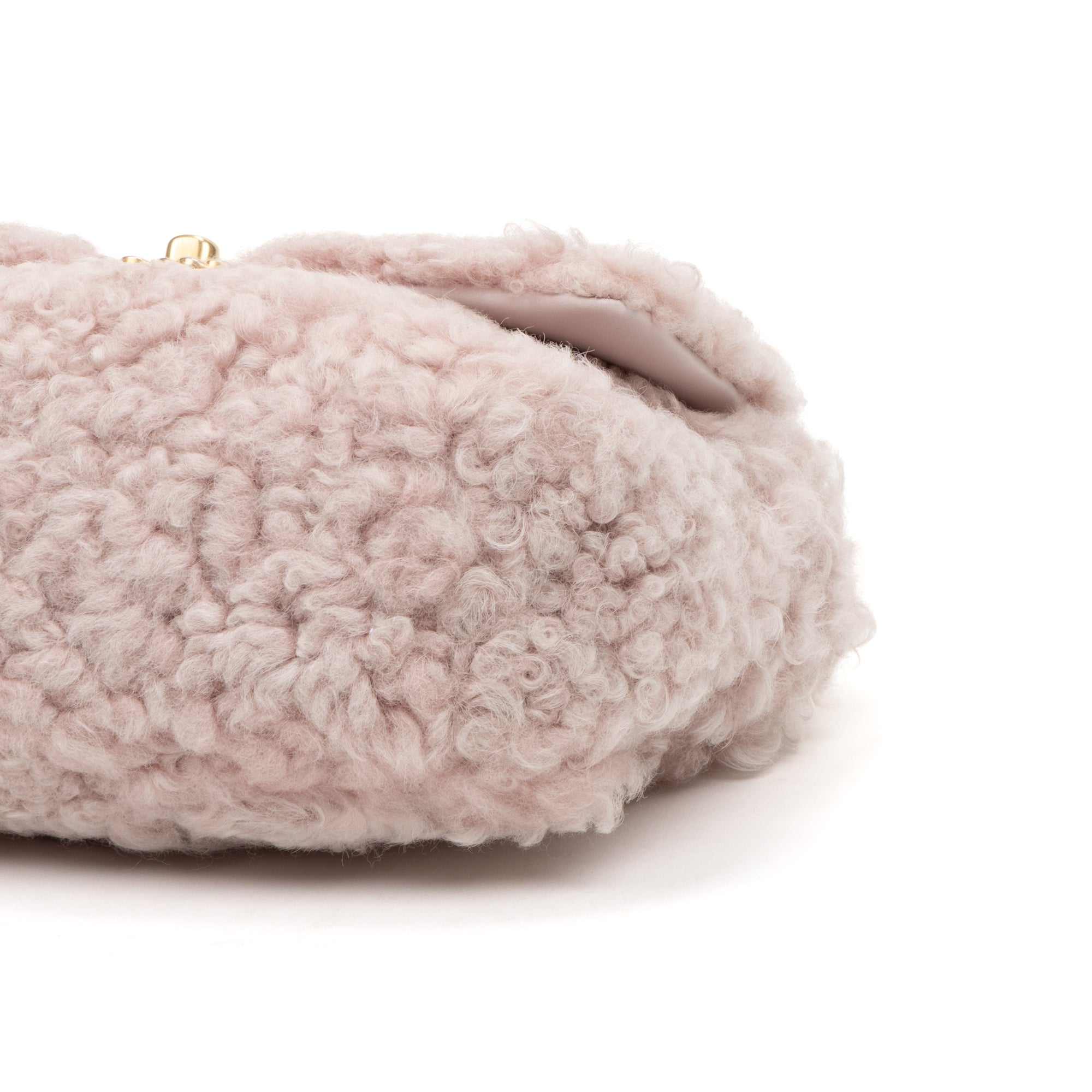 Shoulder Bag Rare Shearling 19 Classic Flap Pink Shearling Canvas