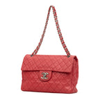 Shoulder Bag Classic Soft Flap Maxi Red Caviar Quilted Leather