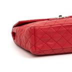 Shoulder Bag Classic Soft Flap Maxi Red Caviar Quilted Leather