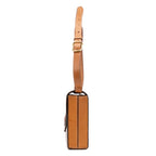 Shoulder Bag Vintage Flap Crossbody Brown Macadam Coated Canvas