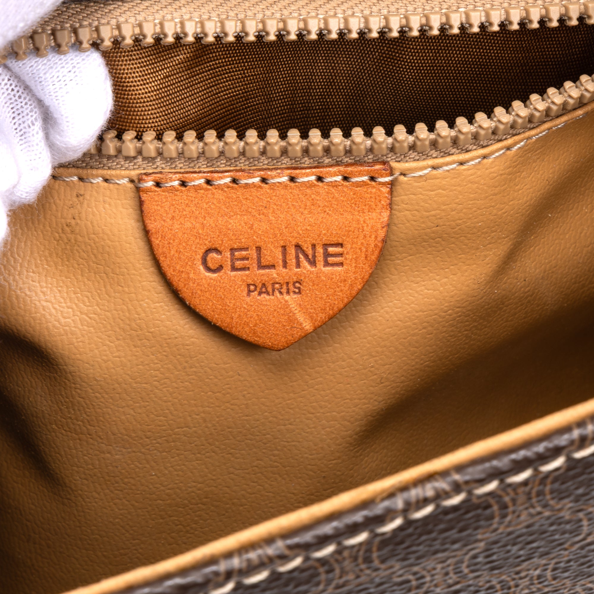 Shoulder Bag Vintage Flap Crossbody Brown Macadam Coated Canvas