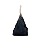 Shoulder Bag Trapeze Medium Black Calfskin Leather/Suede leather